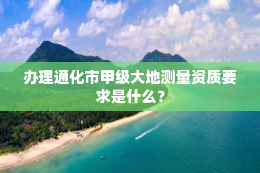 办理通化市甲级大地测量资质要求是什么？