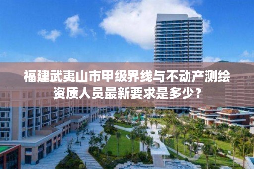 福建武夷山市甲级界线与不动产测绘资质人员最新要求是多少？