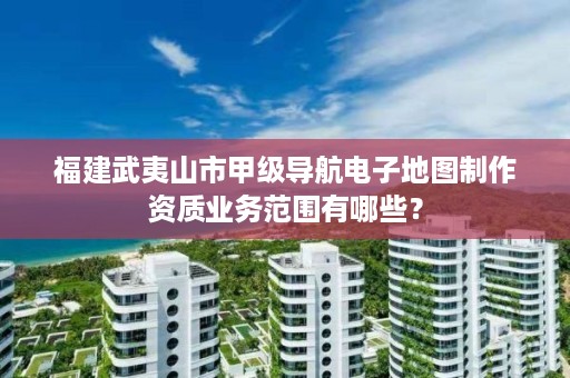 福建武夷山市甲级导航电子地图制作资质业务范围有哪些？