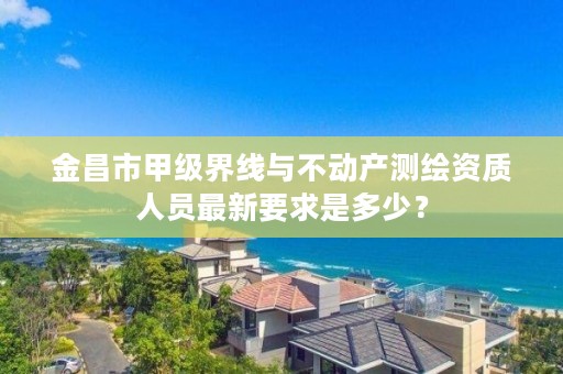 金昌市甲级界线与不动产测绘资质人员最新要求是多少？