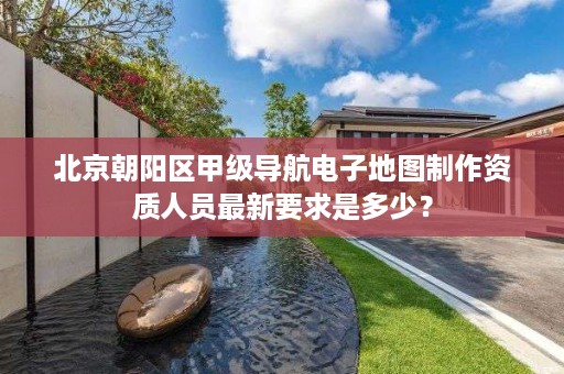 北京朝阳区甲级导航电子地图制作资质人员最新要求是多少？