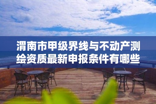 渭南市甲级界线与不动产测绘资质最新申报条件有哪些？