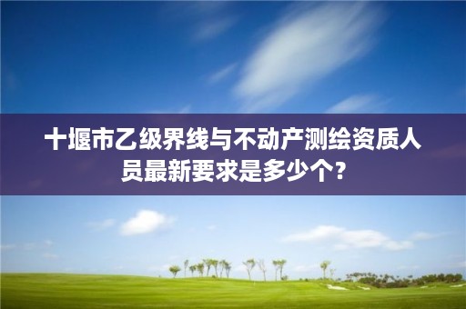 十堰市乙级界线与不动产测绘资质人员最新要求是多少个？