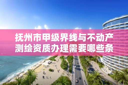 抚州市甲级界线与不动产测绘资质办理需要哪些条件？