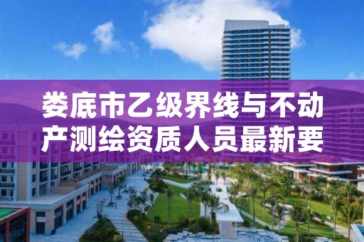 娄底市乙级界线与不动产测绘资质人员最新要求是多少个？