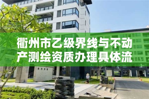 衢州市乙级界线与不动产测绘资质办理具体流程是什么？