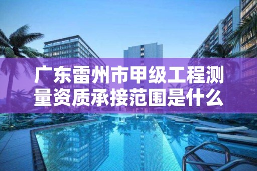 广东雷州市甲级工程测量资质承接范围是什么？