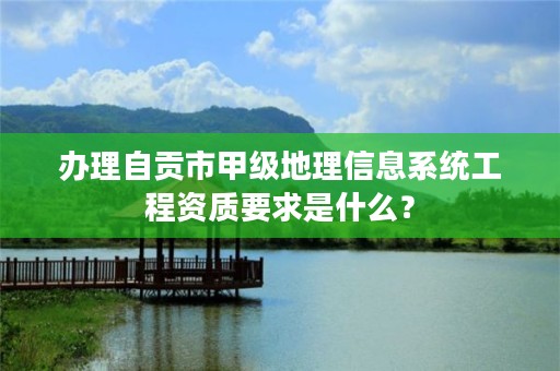 办理自贡市甲级地理信息系统工程资质要求是什么？