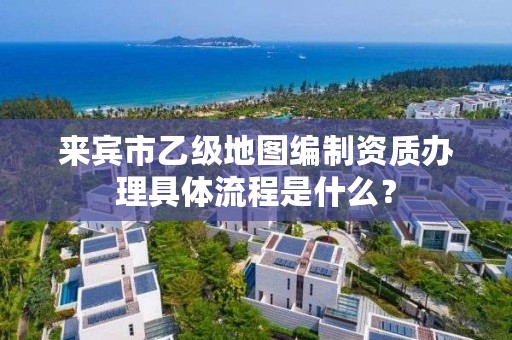 来宾市乙级地图编制资质办理具体流程是什么？