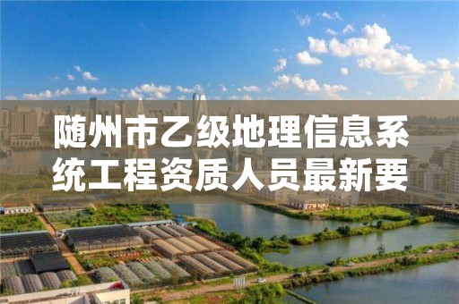 随州市乙级地理信息系统工程资质人员最新要求是多少个？