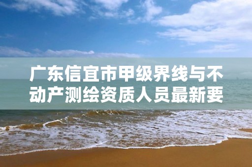 广东信宜市甲级界线与不动产测绘资质人员最新要求是多少？