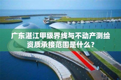 广东湛江甲级界线与不动产测绘资质承接范围是什么？