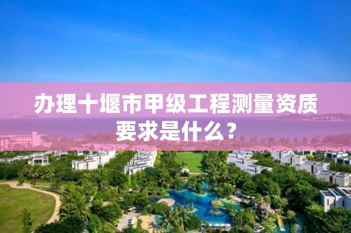 办理十堰市甲级工程测量资质要求是什么？