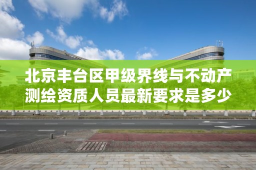 北京丰台区甲级界线与不动产测绘资质人员最新要求是多少？