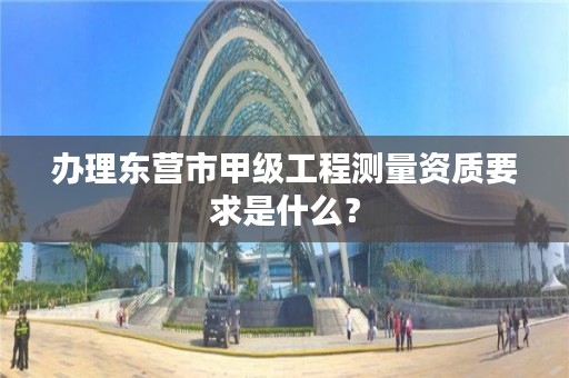 办理东营市甲级工程测量资质要求是什么？