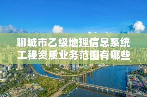 聊城市乙级地理信息系统工程资质业务范围有哪些？