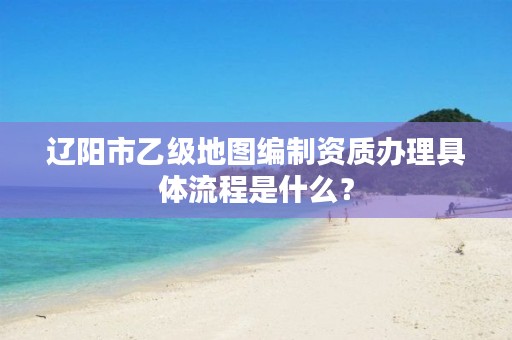 辽阳市乙级地图编制资质办理具体流程是什么？