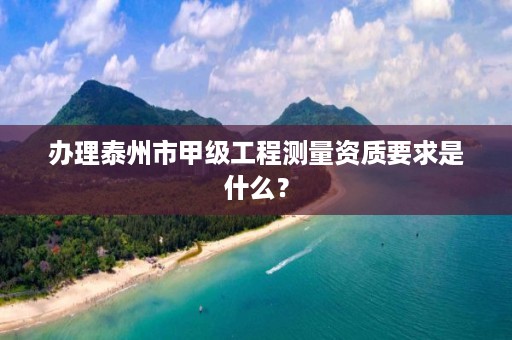 办理泰州市甲级工程测量资质要求是什么？