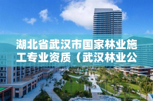 湖北省武汉市国家林业施工专业资质（武汉林业公司有哪些）