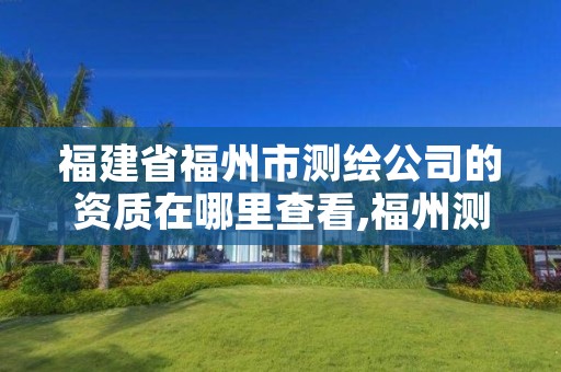 福建省福州市测绘公司的资质在哪里查看,福州测绘公司电话