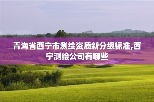 青海省西宁市测绘资质新分级标准,西宁测绘公司有哪些