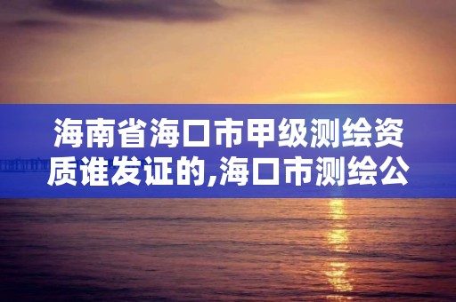 海南省海口市甲级测绘资质谁发证的,海口市测绘公司