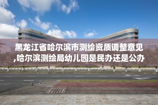 黑龙江省哈尔滨市测绘资质调整意见,哈尔滨测绘局幼儿园是民办还是公办