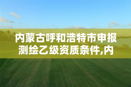 内蒙古呼和浩特市申报测绘乙级资质条件,内蒙古测绘资质代办