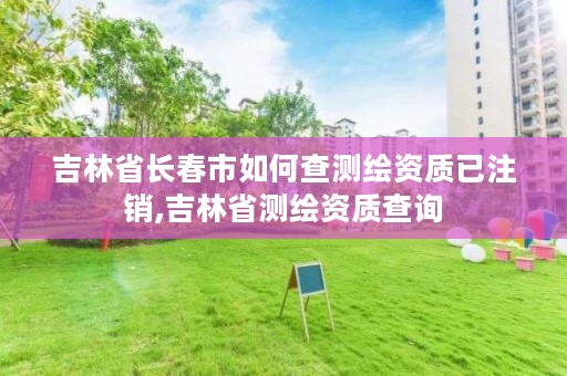 吉林省长春市如何查测绘资质已注销,吉林省测绘资质查询