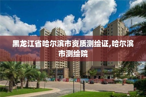 黑龙江省哈尔滨市资质测绘证,哈尔滨市测绘院