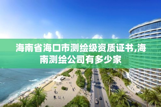 海南省海口市测绘级资质证书,海南测绘公司有多少家