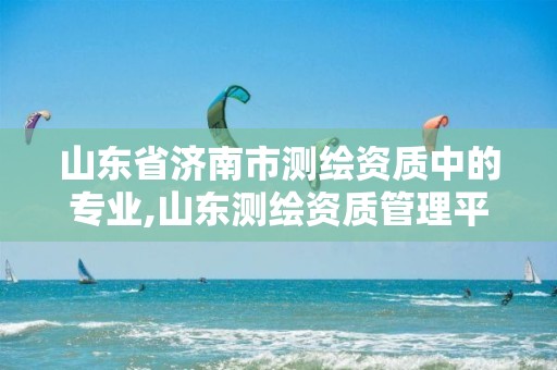 山东省济南市测绘资质中的专业,山东测绘资质管理平台