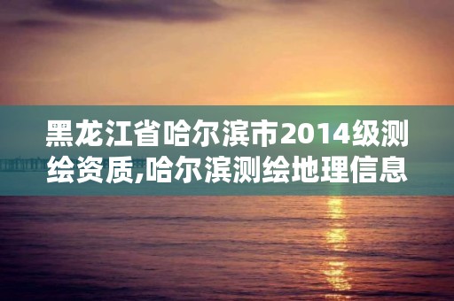 黑龙江省哈尔滨市2014级测绘资质,哈尔滨测绘地理信息局