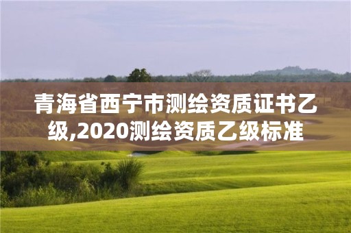 青海省西宁市测绘资质证书乙级,2020测绘资质乙级标准