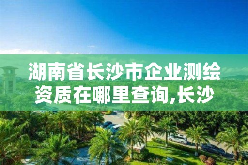 湖南省长沙市企业测绘资质在哪里查询,长沙测绘公司资质有哪家