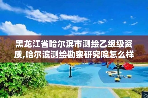 黑龙江省哈尔滨市测绘乙级级资质,哈尔滨测绘勘察研究院怎么样