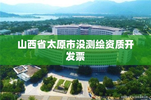 山西省太原市没测绘资质开发票