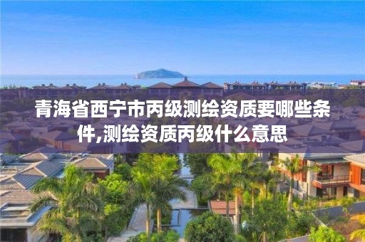 青海省西宁市丙级测绘资质要哪些条件,测绘资质丙级什么意思