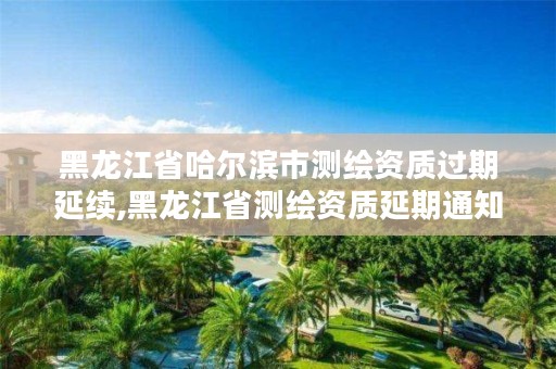 黑龙江省哈尔滨市测绘资质过期延续,黑龙江省测绘资质延期通知