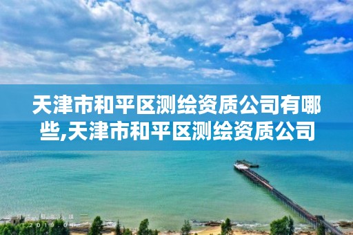 天津市和平区测绘资质公司有哪些,天津市和平区测绘资质公司有哪些公司