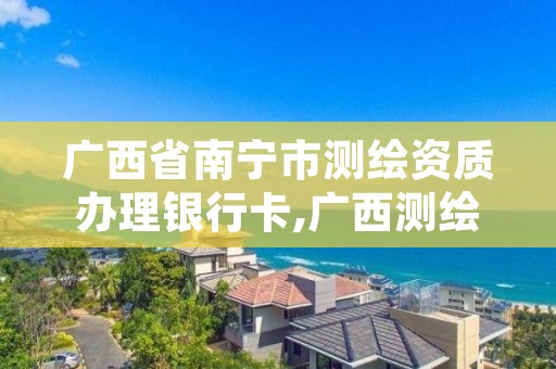 广西省南宁市测绘资质办理银行卡,广西测绘资质管理系统