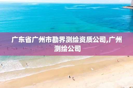 广东省广州市勘界测绘资质公司,广州 测绘公司