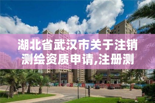 湖北省武汉市关于注销测绘资质申请,注册测绘师注销