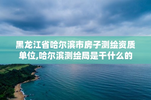 黑龙江省哈尔滨市房子测绘资质单位,哈尔滨测绘局是干什么的