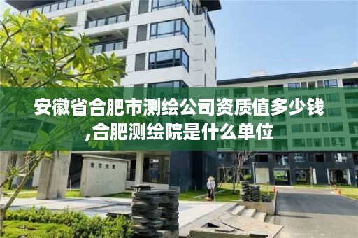 安徽省合肥市测绘公司资质值多少钱,合肥测绘院是什么单位