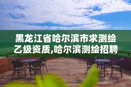 黑龙江省哈尔滨市求测绘乙级资质,哈尔滨测绘招聘