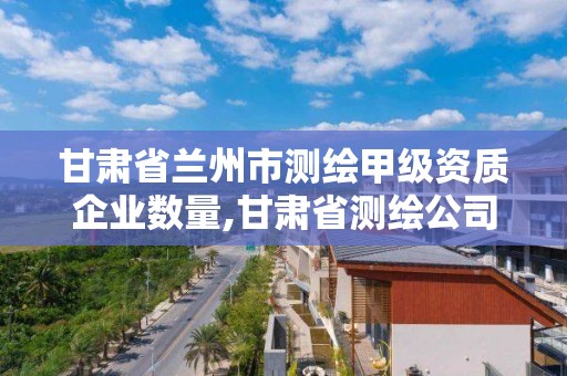 甘肃省兰州市测绘甲级资质企业数量,甘肃省测绘公司排名