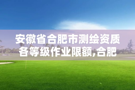 安徽省合肥市测绘资质各等级作业限额,合肥市有资质的测绘公司