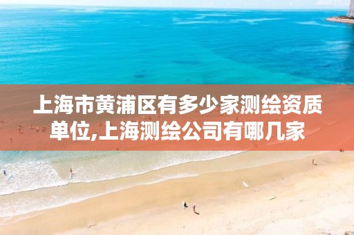 上海市黄浦区有多少家测绘资质单位,上海测绘公司有哪几家