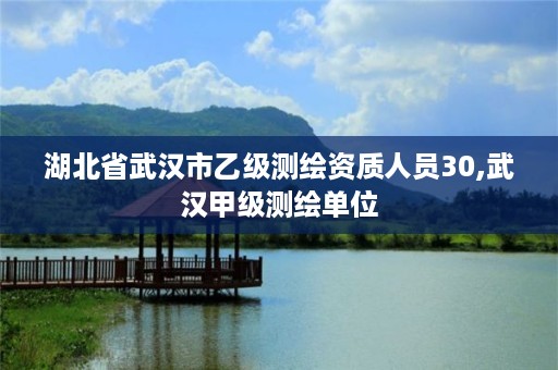 湖北省武汉市乙级测绘资质人员30,武汉甲级测绘单位